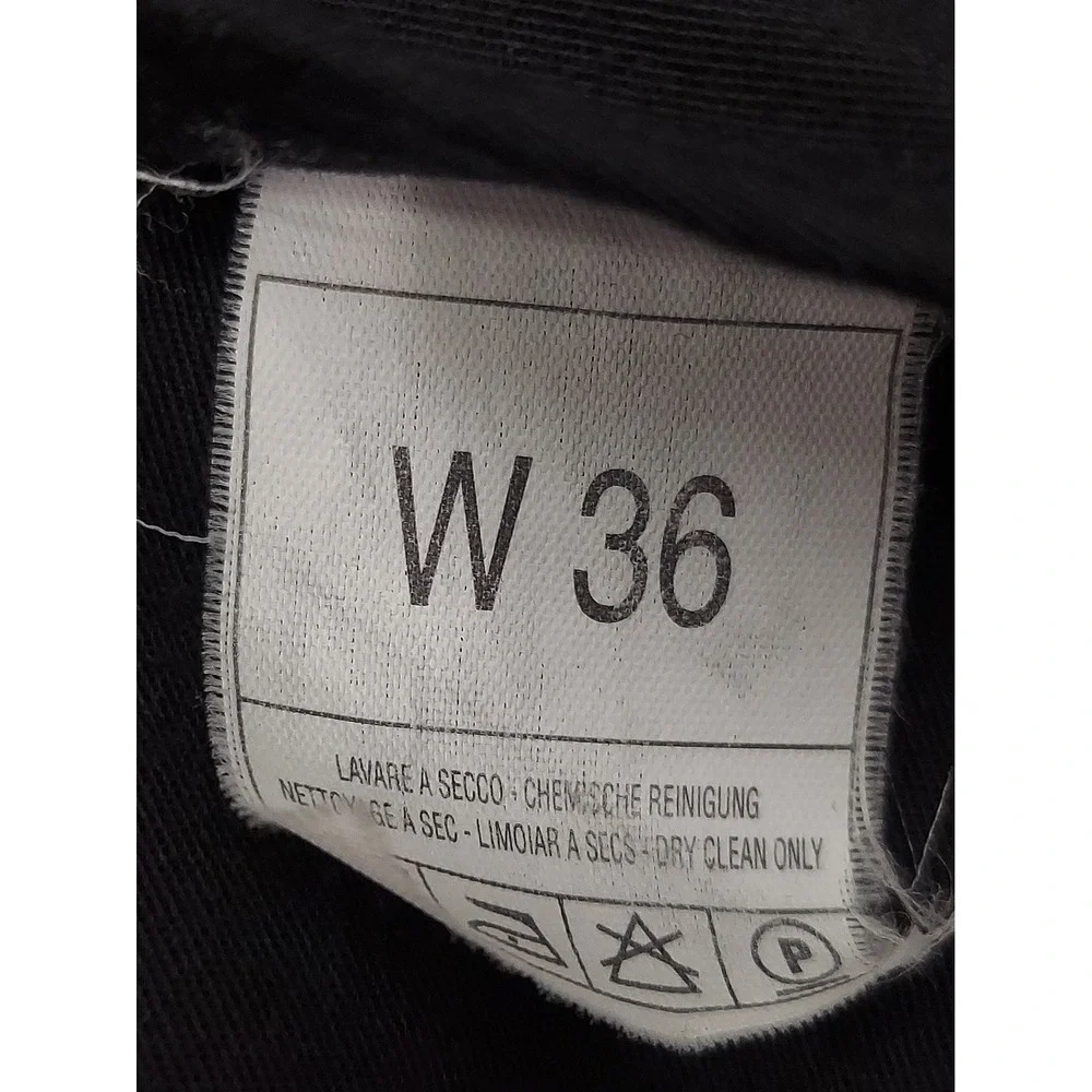 Vtg Polo Ralph Lauren Dress Pants Mens 36x32 Gray Pinstripe Cuffed Pleated
